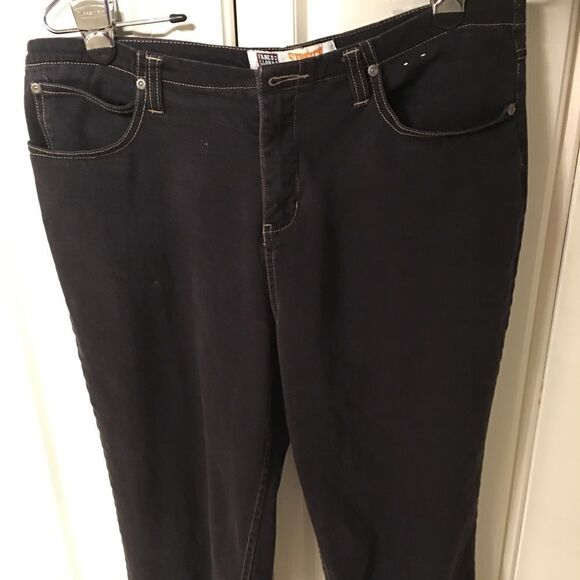 Black Charcoal Washed Capris, good worn condition. - Picture 1 of 8